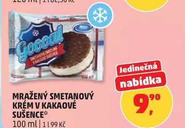 MRAŽENÝ SMETANOVÝ KRÉM V KAKAOVÉ SUŠENCE, 100 ml