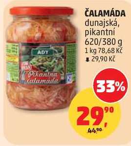 ČALAMÁDA dunajská, pikantní, 620/380 g