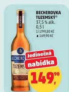 BECHEROVKA TUZEMSKÝ 37,5% alk., 0,5 l