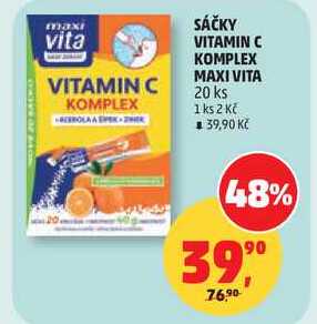 SÁČKY VITAMIN C KOMPLEX MAXI VITA, 20 ks