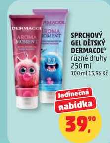 SPRCHOVÝ GEL DĚTSKÝ DERMACOL různé druhy, 250 ml  