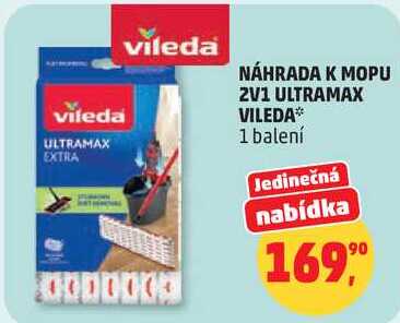 Vileda NÁHRADA K MOPU 2V1 ULTRAMAX, 1 balení