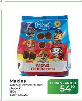 Maxies sušenky PawPatrol mini choco XL 250g  