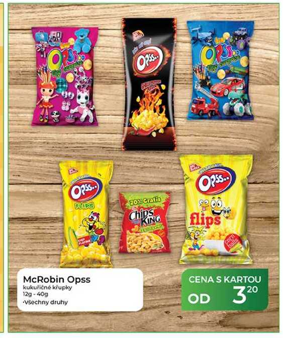 McRobin Opss kukuřičné křupky 12g-40g