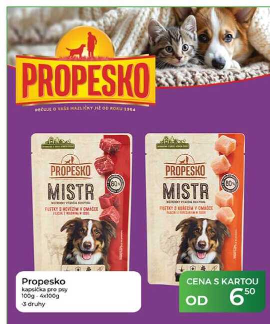 Propesko kapsička pro psy 100g - 4x100g
