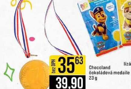 Chocoland čokoládová medaile 23g