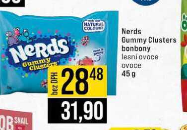 Nerds Gummy Clusters bonbony lesní ovoce ovoce 48 45g 