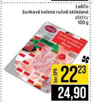 Le&Co šunkové koleno ručně skládané platky 100 g