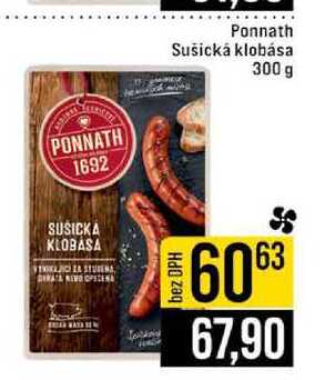 Ponnath Sušická klobása 300 g