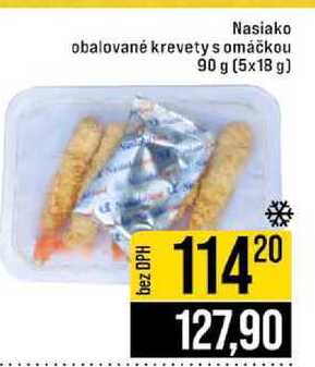 Nasiako obalované krevety s omáčkou 90 g (5x18 g)