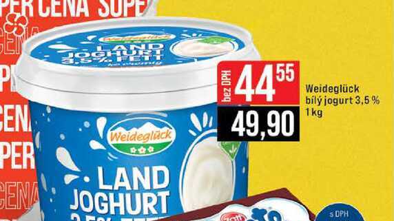 Weideglück bílý jogurt 3,5 % 1kg