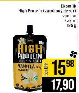 Ekomilk High Protein tvarohový dezert vanilka kakao 125g