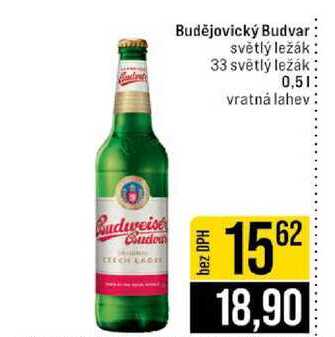 Budweiser Budvar Světlý ležák sud 0,5l