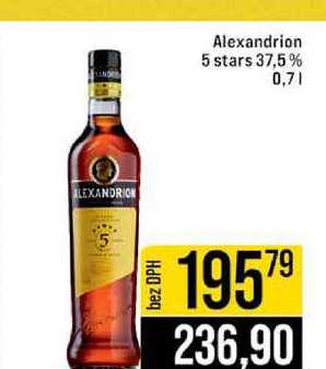 Alexandrion 5 stars 37,5% 0,7l