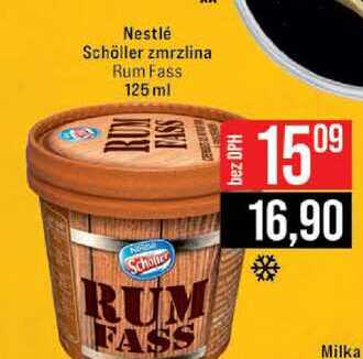 Nestlé Schöller zmrzlina Rum Fass 125 ml