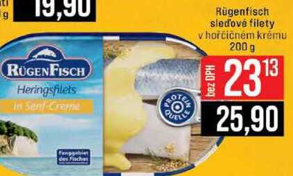 Rügenfisch sledové filety vhořčičném krému 200 g 
