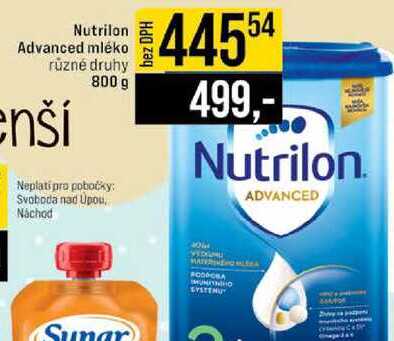 Nutrilon Advanced mléko různé druhy 800 g 