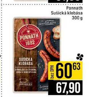 Ponnath Sušická klobása 300 g