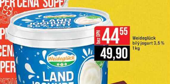 Weideglück bílý jogurt 3,5% 1kg 