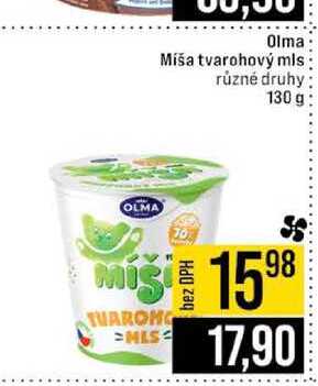 Olma Miša tvarohový mls různé druhy 130 g