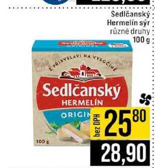 Sedlčanský Hermelín sýr různé druhy 100 g