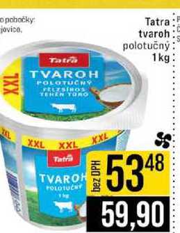 Tatra tvaroh polotučný 1 kg
