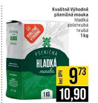 Kvalitně Výhodně pšeničná mouka hladká polohrubá hrubá 1kg 