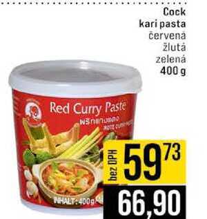Cock kari pasta červená žlutá zelená 400 g