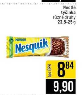 Nestlé tyčinka různé druhy 23,5-25 g