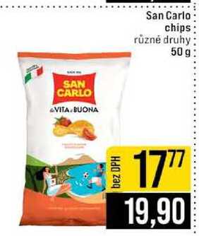 San Carlo chips různé druhy 50 g