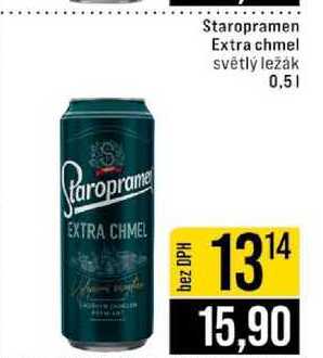 Staropramen Extra chmel světlý ležák 0,5l