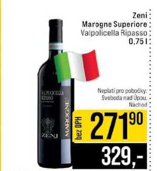 Zeni Marogne Superiore Valpolicella Ripasso 0.75l