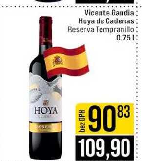 Vicente Gandia Hoya de Cadenas Reserva Tempranillo 0.75l