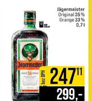 Jägermeister Original 35% Orange 33% 0,7l