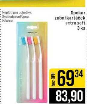 Spokar zubní kartáček extra soft 3 ks