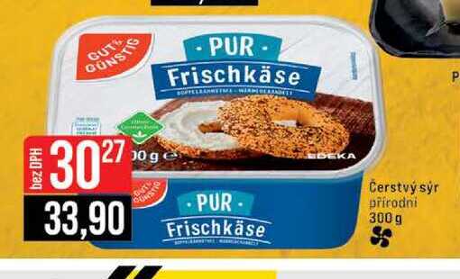 Čerstvý sýr přírodní 300 g 
