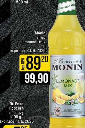 Monin sirup lemonade mix 1l