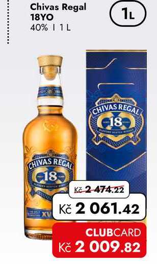Chivas Regal 18YO 40% 1L