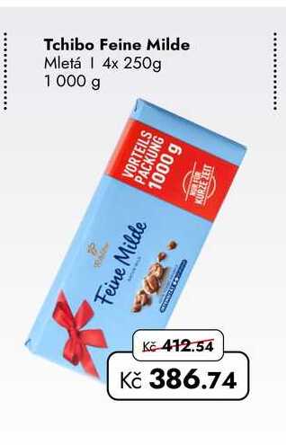 Tchibo Feine Milde Mletá | 4x 250g 1.000 g