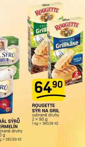 ROUGETTE SÝR NA GRIL vybrané druhy 2x 90 g 