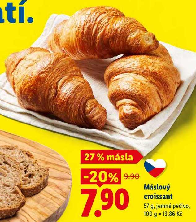 Máslový croissant, 57 g
