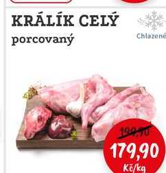 KRÁLÍK CELÝ porcovaný 1kg 