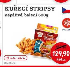 KUŘECÍ STRIPSY nepálivé, balení 600g
