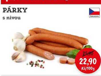 PÁRKY s nivou 100g