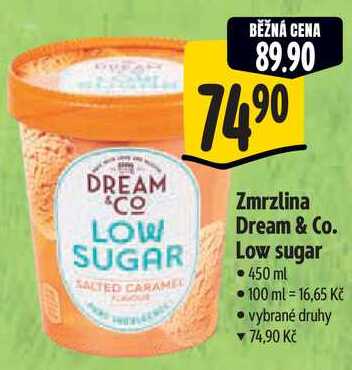 Zmrzlina Dream & Co. Low sugar, 450 ml 