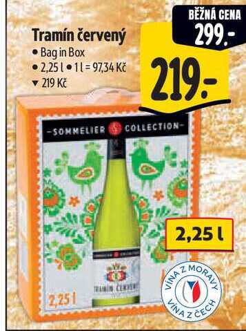 Tramín červený, 2,25 l