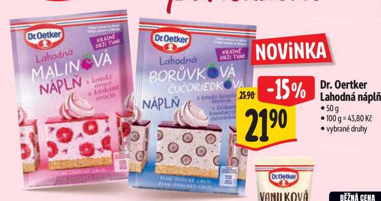 Dr. Oertker Lahodná náplň, 50 g