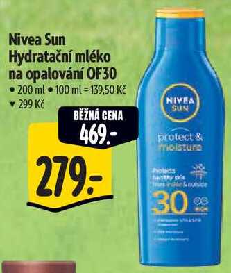 Nivea Sun Hydratační mléko na opalování OF30, 200 ml  