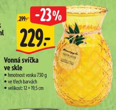 Vonná svíčka ve skle