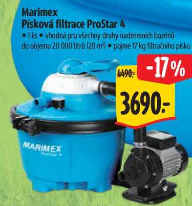 Marimex Písková filtrace ProStar 4
